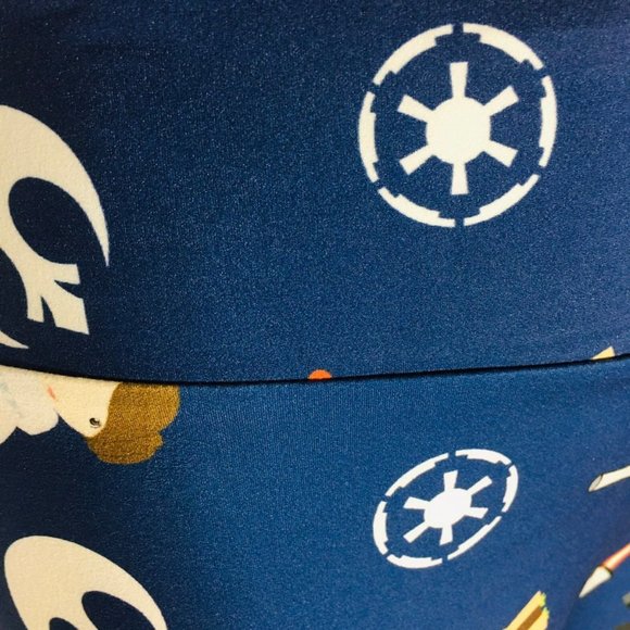 Small NEW Girls Star Wars Leggings Buttery Soft Yoga Pants, Princess Luke Darth - Picture 3 of 9